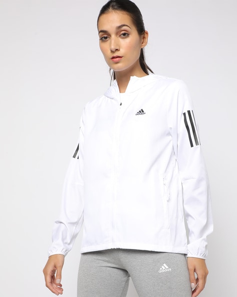 Adidas white outlet jacket womens