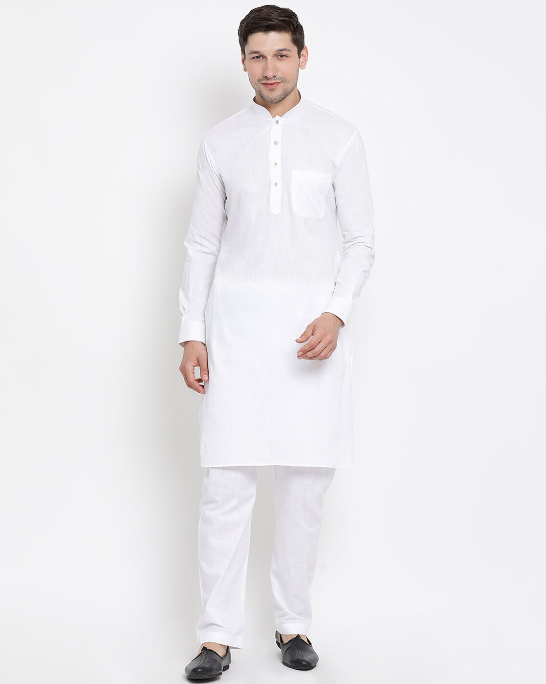 white kurta and salwar