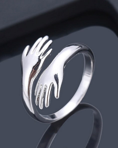 Buy Zavya Me and You 925 Sterling Silver Ring Combo Online