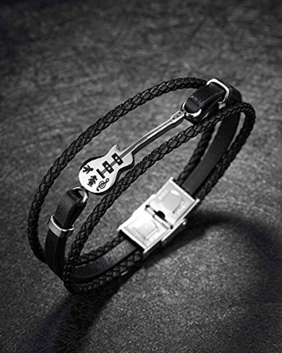 Guitar store bracelet mens