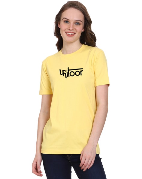 Buy Yellow Tshirts for Women by T shirt Truck Online