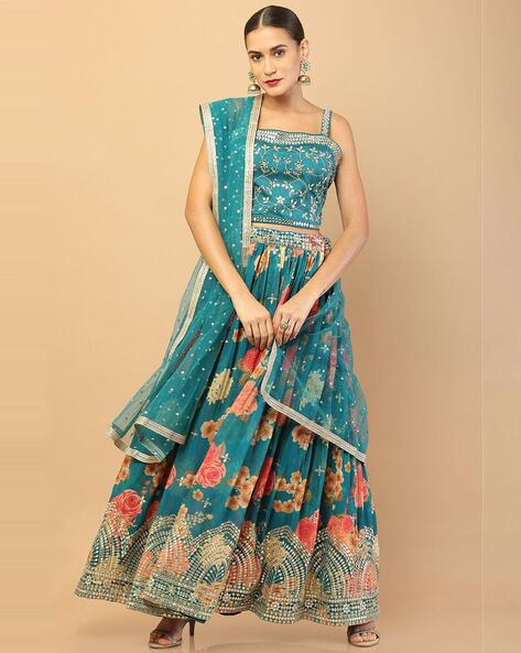 Semi-Stitched Lehenga Sets - Designer Lehenga for Bride Online | Soch