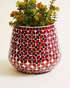 home centre Floral Designed Collaged Mosaic Vase-picture-24