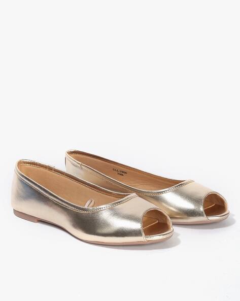 Buy Gold Flat Shoes for Women by Carlton London Online | Ajio.com
