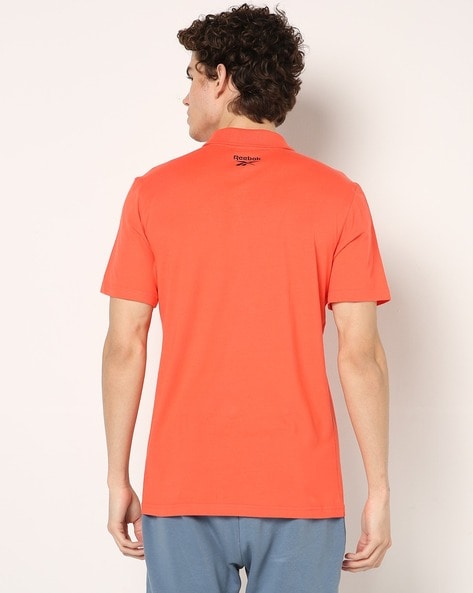 Orange cheap reebok shirt