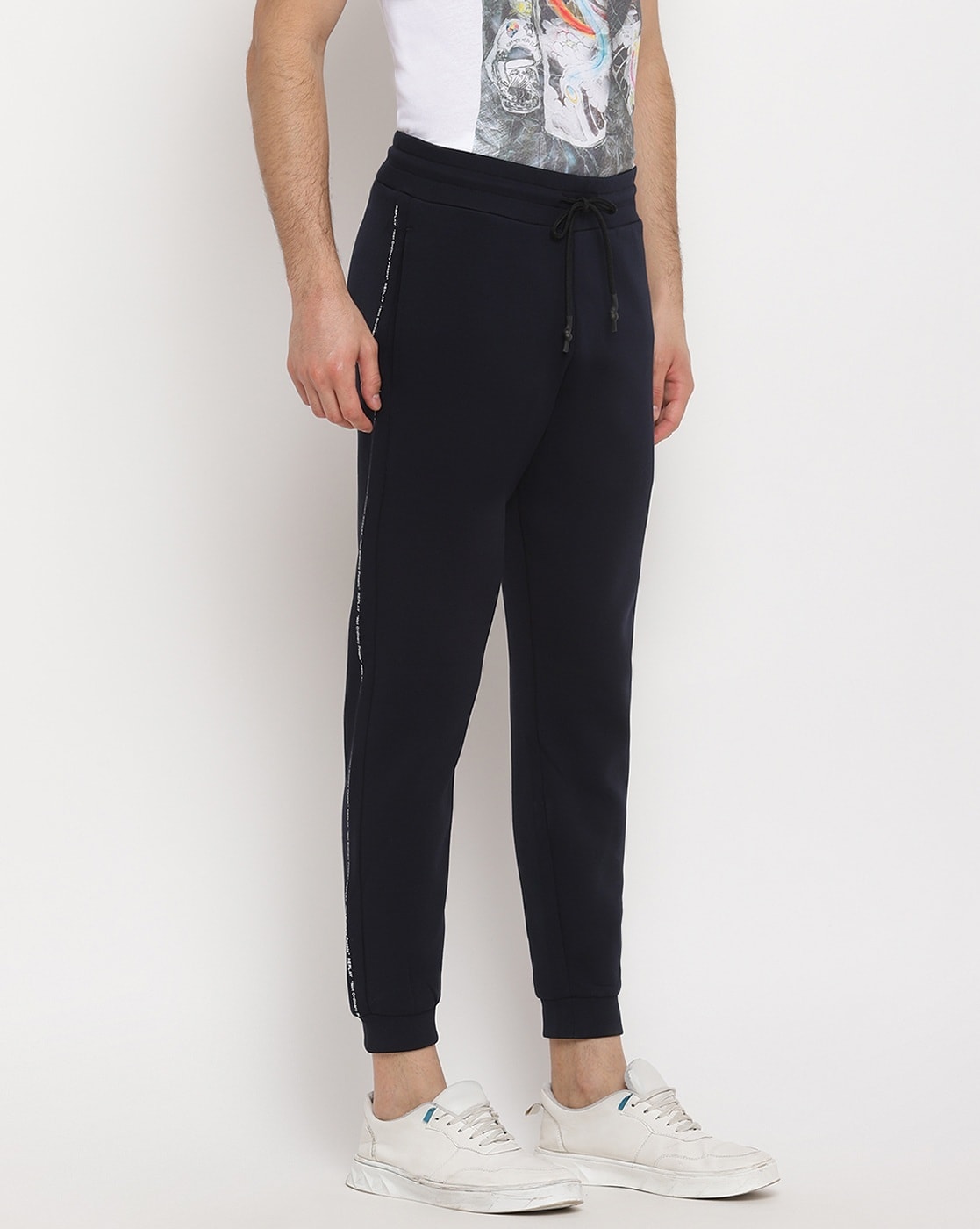 Slim Fit Scuba Jogger With Side Panel