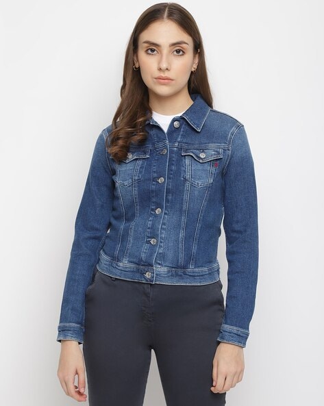 Replay denim hot sale jacket womens