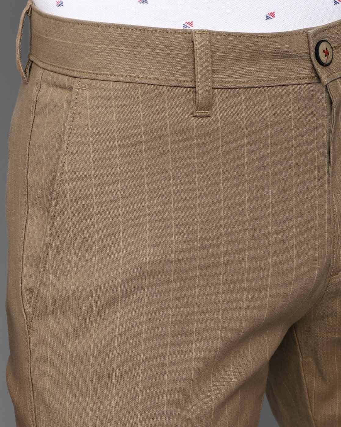 Brown & White Striped Pants - Ragstock.com