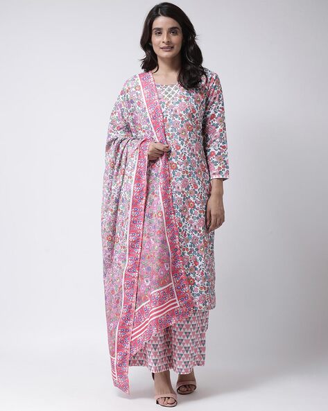 Floral Chanderi Dupatta Price in India