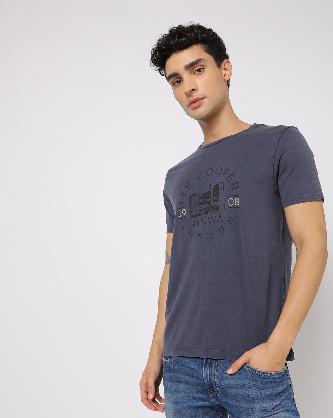 Buy Navy Blue Shirts for Men by LEE COOPER Online