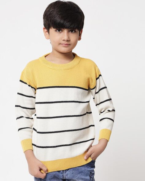 White and clearance yellow sweater