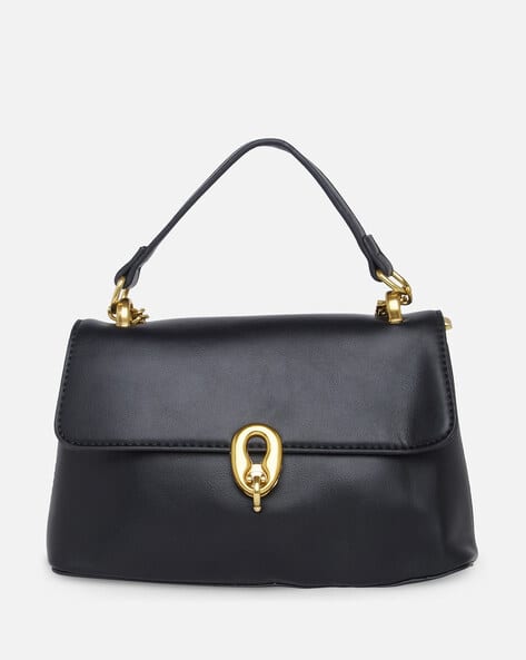 Solid Sling Bag with Chain Strap