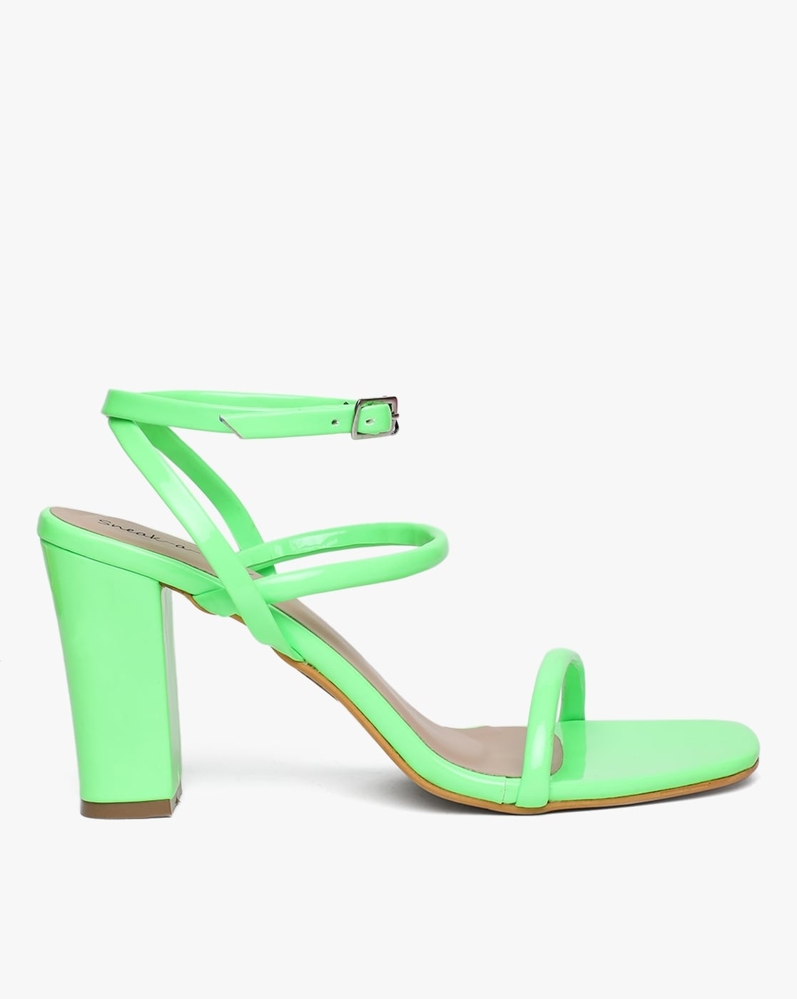 Heeled sandals with rhinestone straps | MANGO