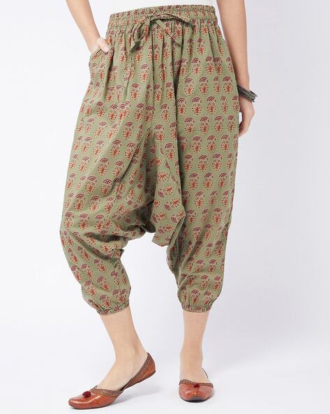 Buy online Dark Green Striped Cotton Harem Pants from bottom wear for Women  by Jaipur Kala Kendra for 1587 at 0 off  2023 Limeroadcom