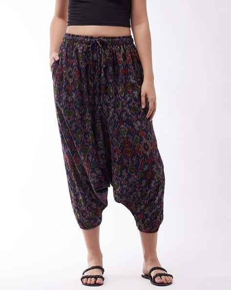 Printed Pants with Drawstring Fastening Price in India