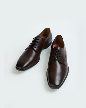 mens wide brown dress shoes