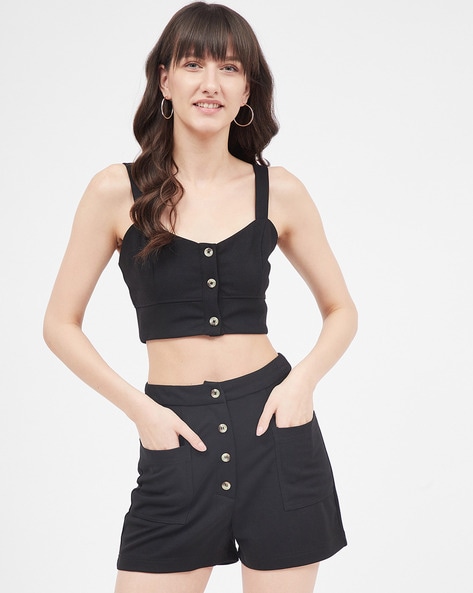 Buy Black Tops for Women by Kibo Online