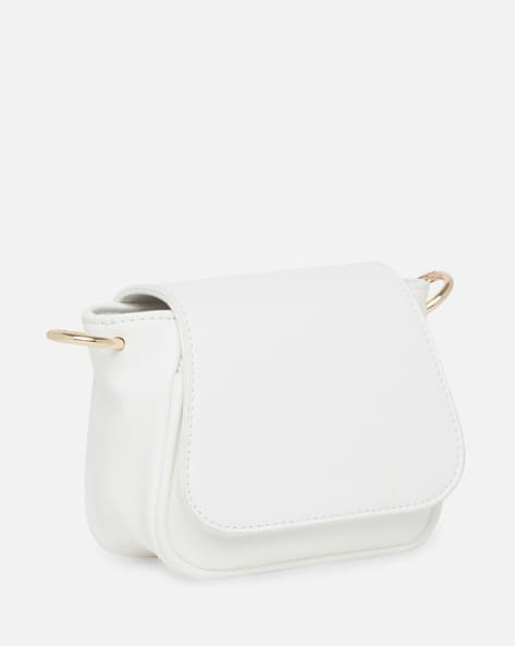 TWENTY DRESSES Solid Sling Bag with Chain Strap