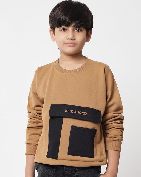 Boys cheap brown sweatshirt