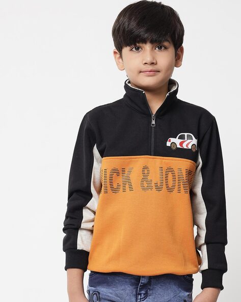 Boys half sale zip sweatshirt