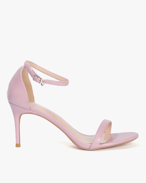 Buy Pink Heeled Sandals for Women by GNIST Online | Ajio.com