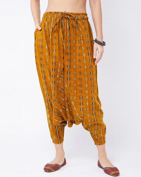 Printed Pants with Drawstring Fastening Price in India