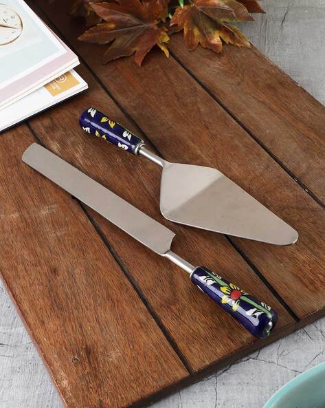 CAKE SERVING SET KNIFE AND SPA | Hazorfim