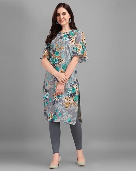 Buy Teal Kurtas For Women By Youthnic Online Ajio Com
