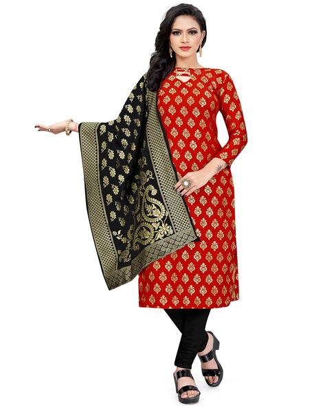 Cotton Silk Blend Unstitched Dress Material Price in India