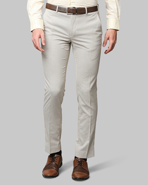 Buy Park Avenue Brown Cotton Flat Front Trousers for Men Online  Tata CLiQ