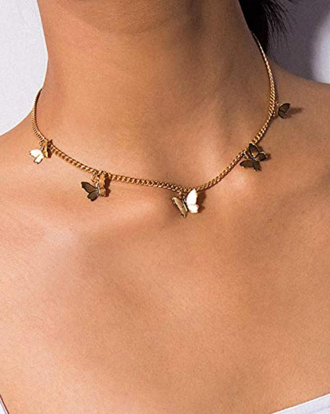 Gold Plated Necklace Pendant Butterfly Choker Necklaces - China Butterfly  Necklace and Butterfly Choker Necklaces price | Made-in-China.com
