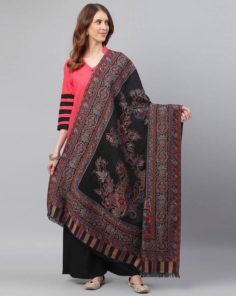 Shawl with Floral Woven Motifs Price in India