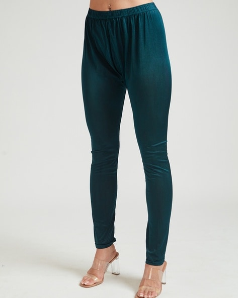 Buy LATIN QUARTERS Wine Solid Nylon Regular Fit Women's Leggings | Shoppers  Stop