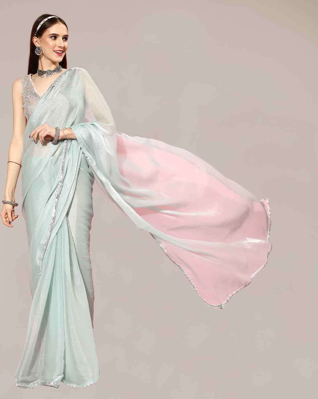 Buy Green Sarees for Women by SHAILY Online | Ajio.com