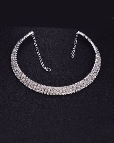 big rhinestone choker