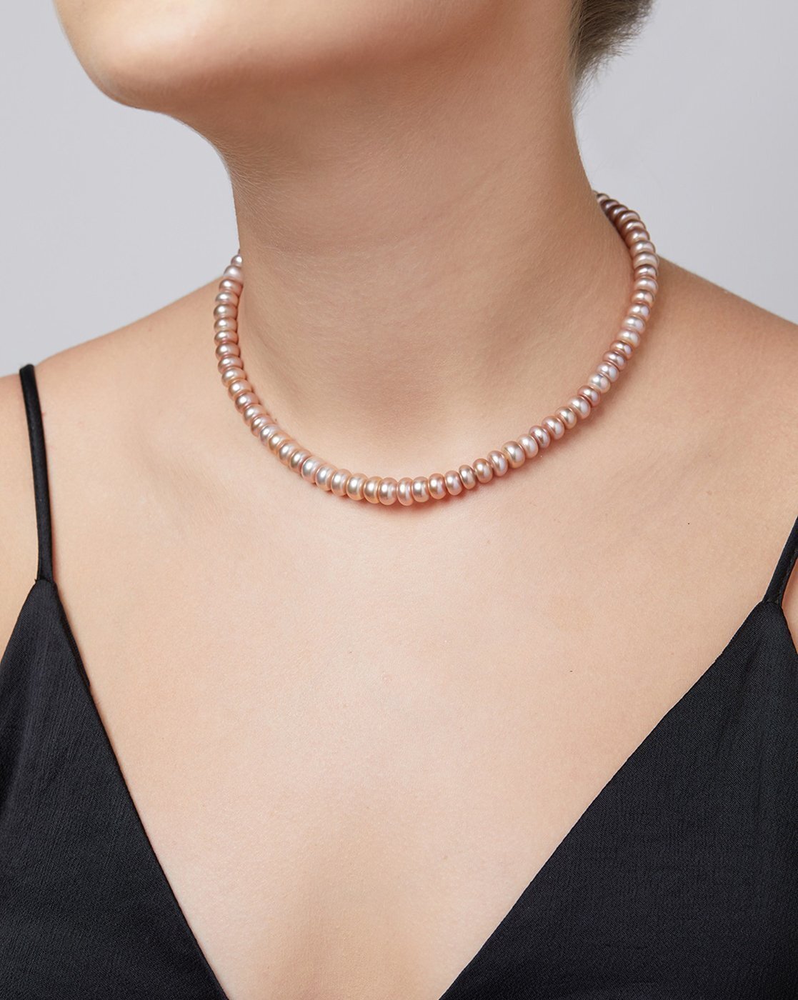 8MM (Medium Pearl Size) Lavender Shell-Coated High Luster Pearls Neckl –  TARUNA BIYANI®