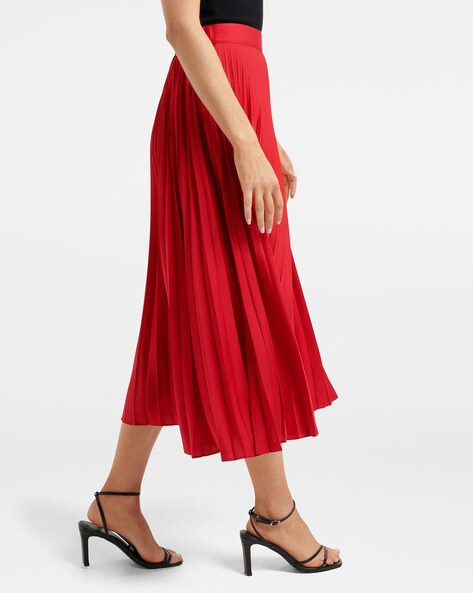 Buy Crimson Red Skirts for Women by Forever New Online Ajio