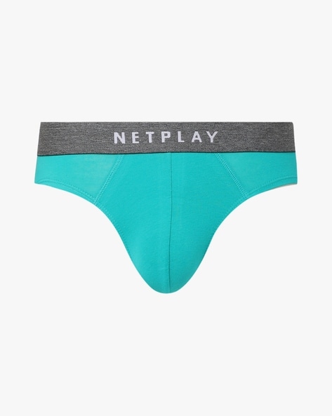 Buy Black & Grey Briefs for Men by NETPLAY Online