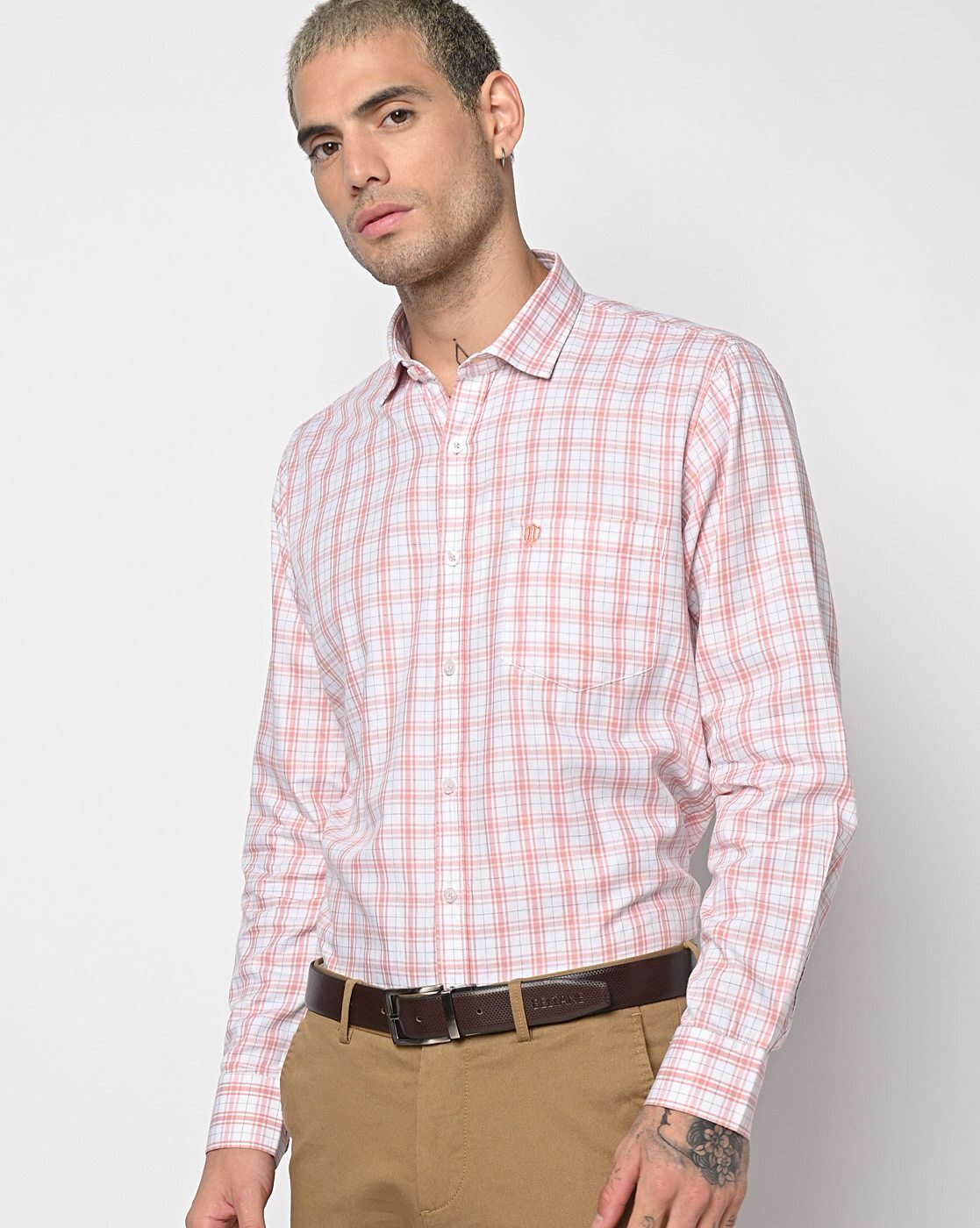 Buy Pink & White Shirts for Men by DUKE Online 