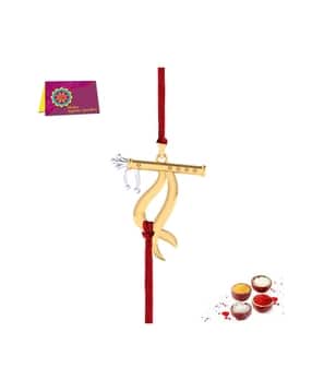 Sterling Silver Gold-Plated Rakhi Cum Pendant-image-23