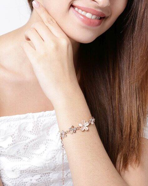Youbella Crystal Embellished Bracelet