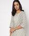 Geometric Print Straight Kurta