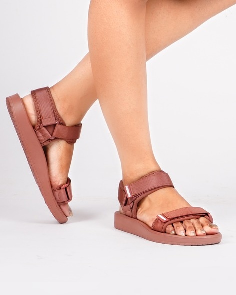 Buy Black Sports Sandals for Women by Shoetopia Online | Ajio.com