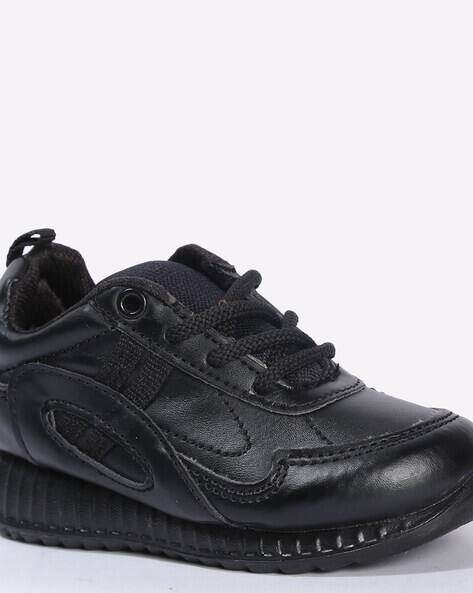 Lace Force 10 School Shoes Black Liberty Force 10 Kids Black - Main Image