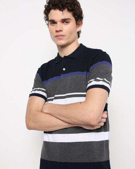 Striped polo outlet