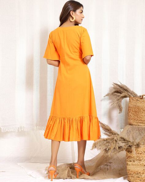 Stylish Orange Color combination Dress Design | Orange Color Suit | Stylish  dresses, Stylish dresses for girls, Indian fashion dresses