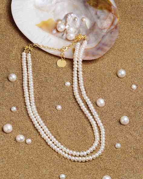 Baby Baroque freshwater pearl hand-link necklace – Barb McSweeney Jewelry