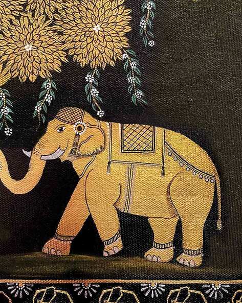 elephant pichwai painting