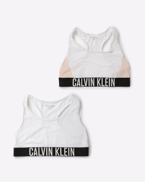 Calvin Klein Girls White Bra Tops (2-Pack)