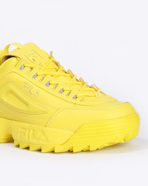 Fila yellow best sale sneakers